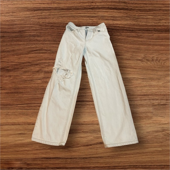 Wild Fable High-Rise 90s Relaxed Straight Dad Jeans Light Blue - Picture 1 of 5